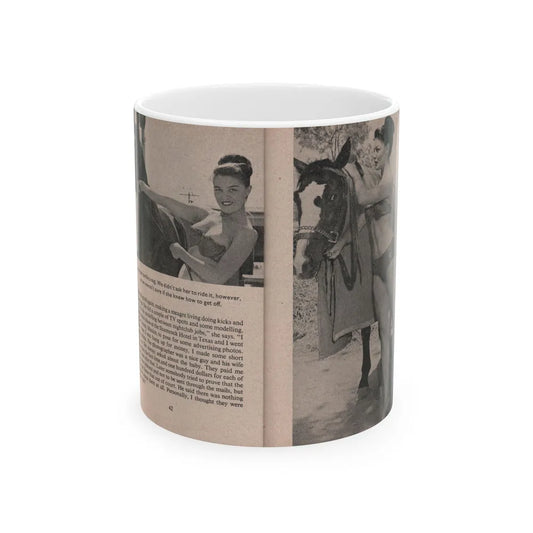 Sheree North #168 - Pages 42 & 43 from 66 PHOTOGRAPHS OF Sheree NORTH U.K. Pocket Mag. (Vintage Female Icon) White Coffee Mug-11oz-Go Mug Yourself