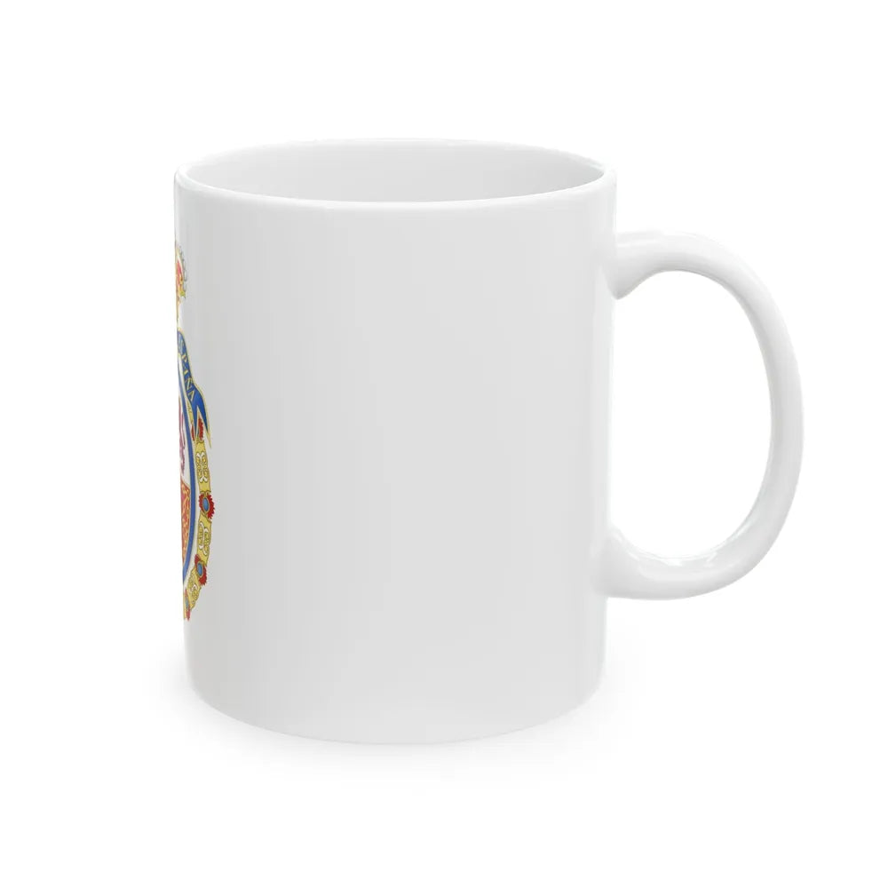 Coat of Arms of the Senate of Spain - White Coffee Mug-Go Mug Yourself