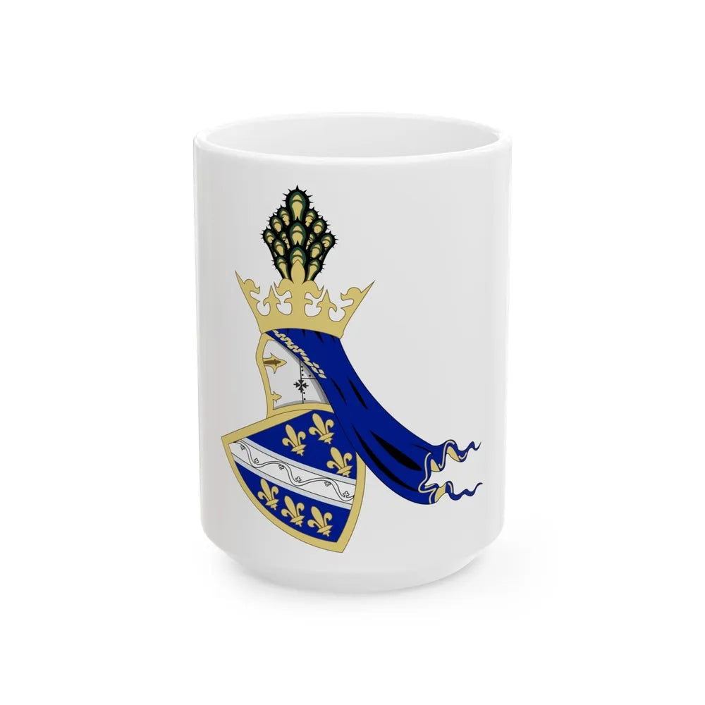 Coat of arms of Kingdom of Bosnia - White Coffee Mug-15oz-Go Mug Yourself