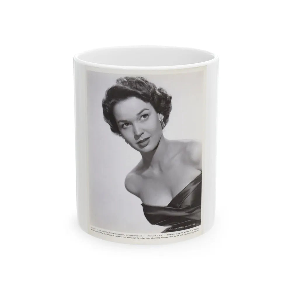 Kathryn Grant #30 (Vintage Female Icon) White Coffee Mug-11oz-Go Mug Yourself