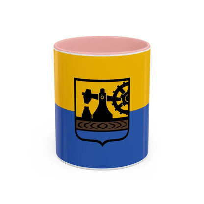 Flag of Katowice Poland - Accent Coffee Mug-11oz-Pink-Go Mug Yourself