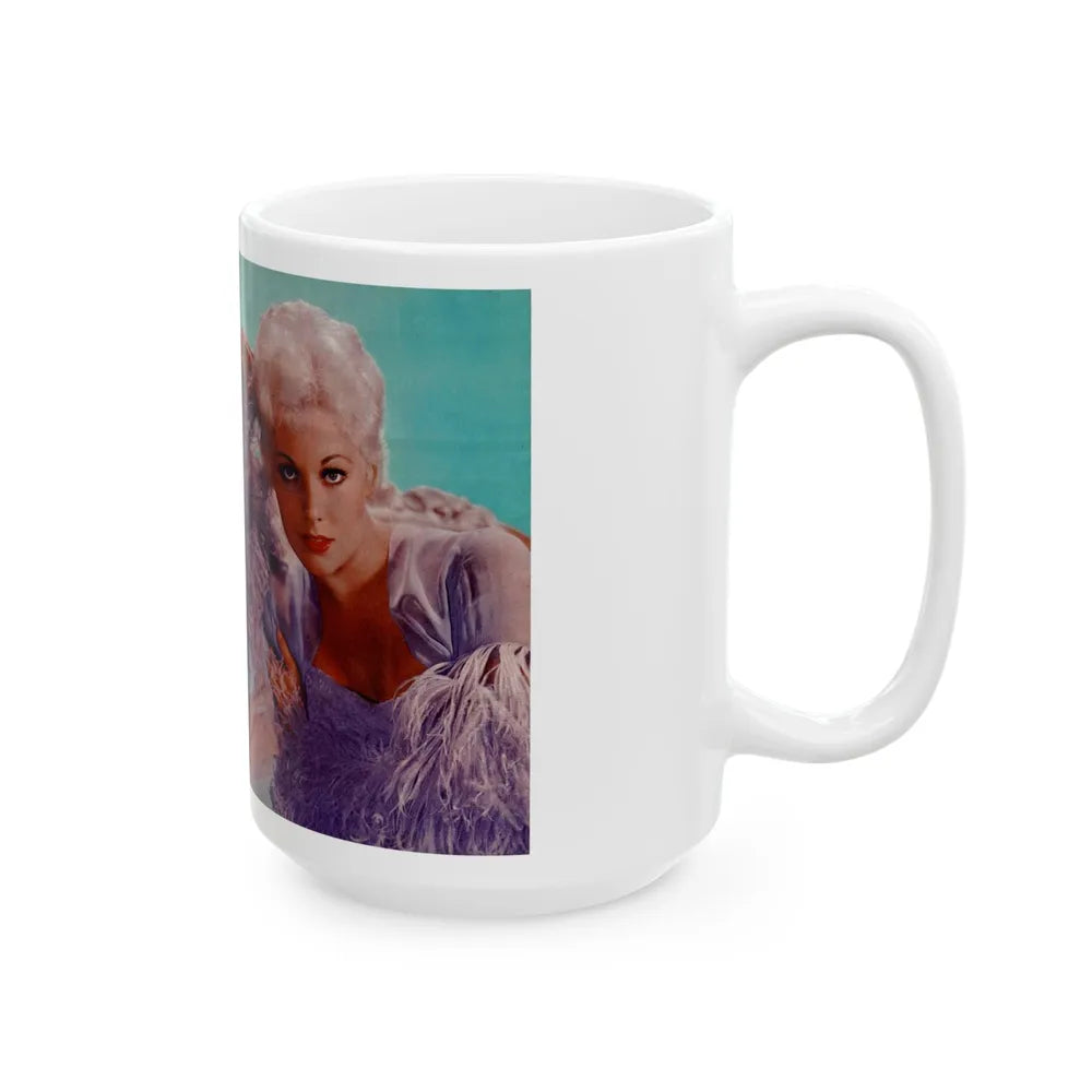 Kim Novak #254 (Vintage Female Icon) White Coffee Mug-Go Mug Yourself