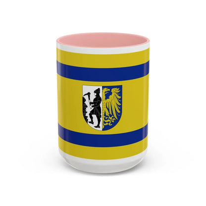 Flag of Bytom Poland - Accent Coffee Mug-15oz-Pink-Go Mug Yourself