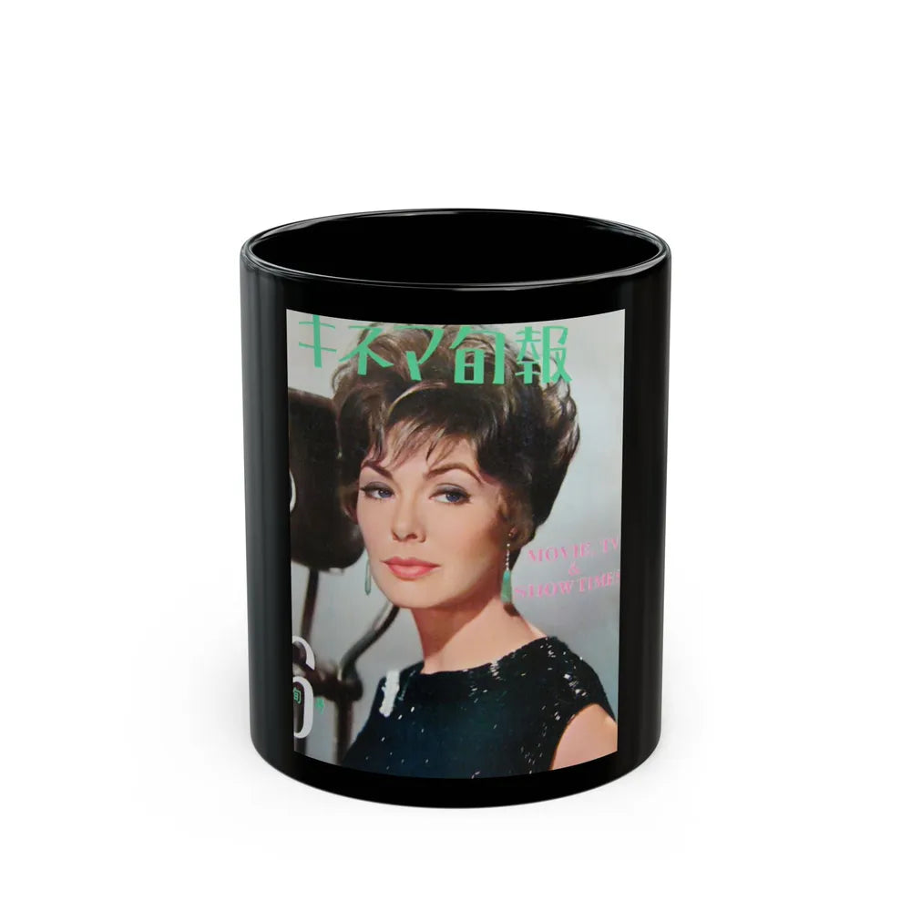 Barbara Rush #227 - Japanese Mag. Cover (Vintage Female Icon) Black Coffee Mug-11oz-Go Mug Yourself