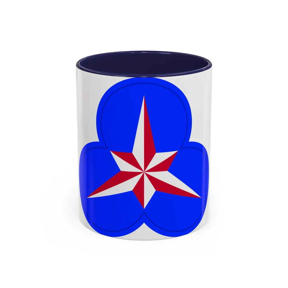 XXXVI Corps (U.S. Army) Accent Coffee Mug-11oz-Navy-Go Mug Yourself