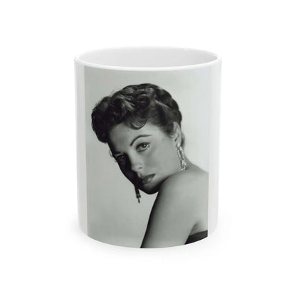 Faith Domergue #128 (Vintage Female Icon) White Coffee Mug-11oz-Go Mug Yourself