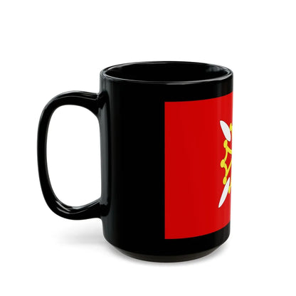 Flag of Haute Garonne France 2 - Black Coffee Mug-Go Mug Yourself