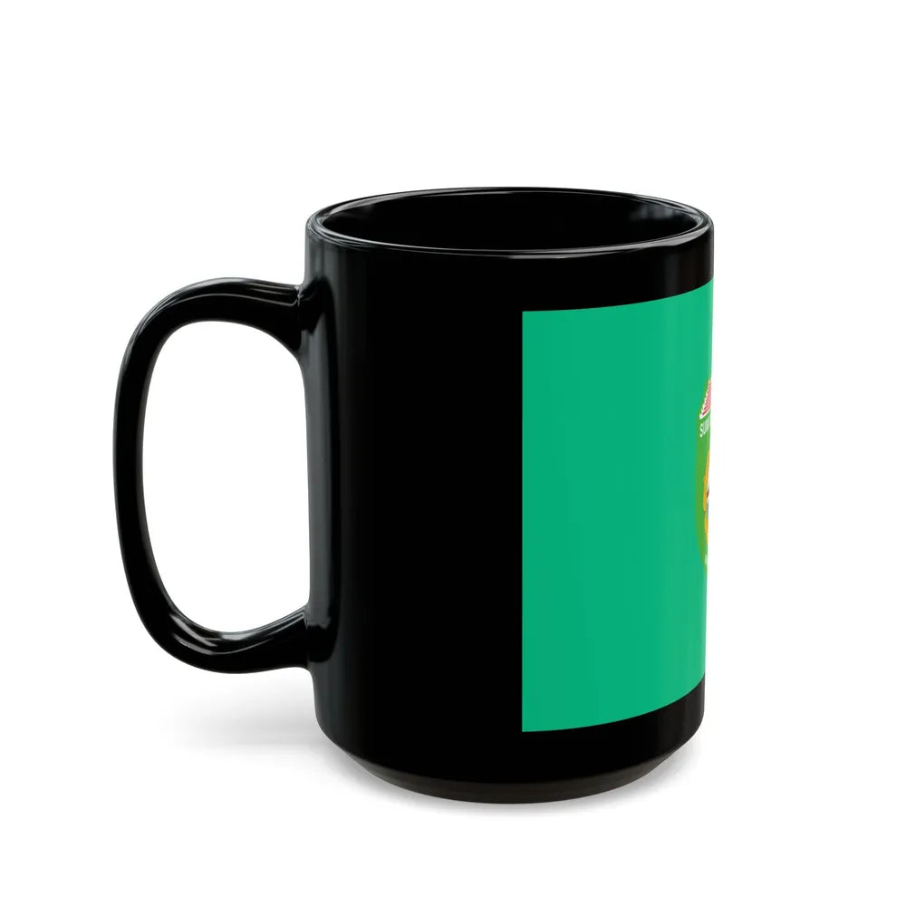 Flag of South Sumatra Indonesia - Black Coffee Mug-Go Mug Yourself