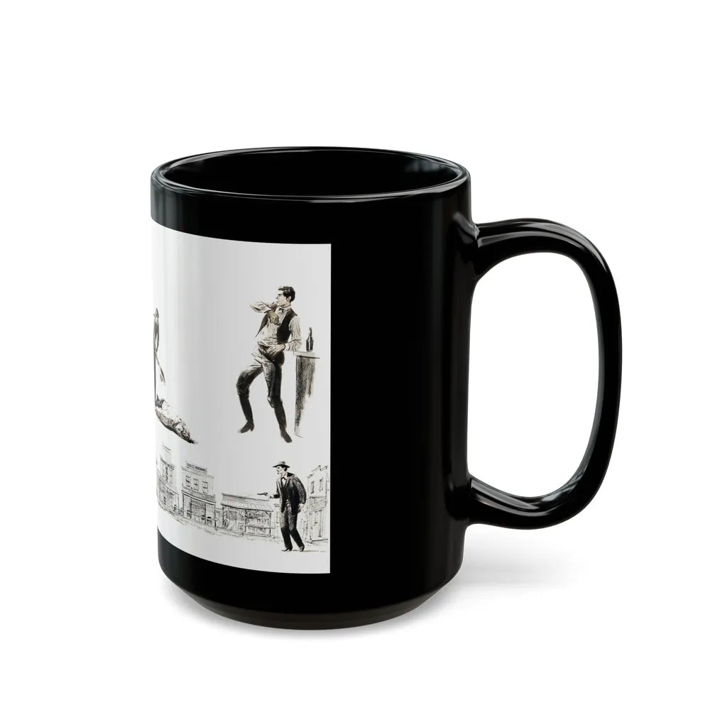 Bachelor Magazine Illustration - Black Coffee Mug-Go Mug Yourself