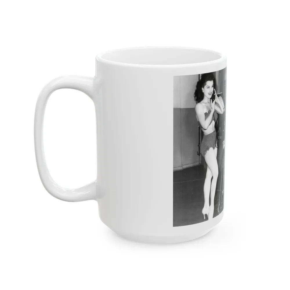 Debra Paget #493 (Vintage Female Icon) White Coffee Mug-Go Mug Yourself