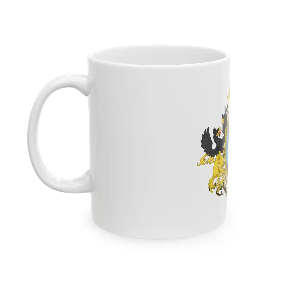 Coat of Arms Second Mexican Empire - White Coffee Mug-Go Mug Yourself