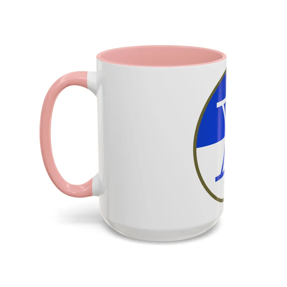 X Corps (U.S. Army) Accent Coffee Mug-Go Mug Yourself