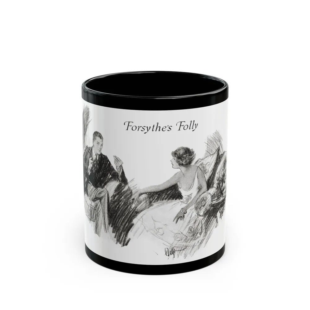 Forsythe's Folly (2), McCalls magazine, November 1923 - Black Coffee Mug-11oz-Go Mug Yourself