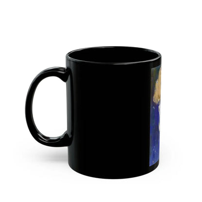 Blue Beads - Black Coffee Mug-Go Mug Yourself