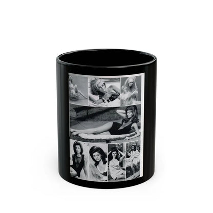 Pamela Tiffin #34 (Vintage Female Icon) Black Coffee Mug-11oz-Go Mug Yourself