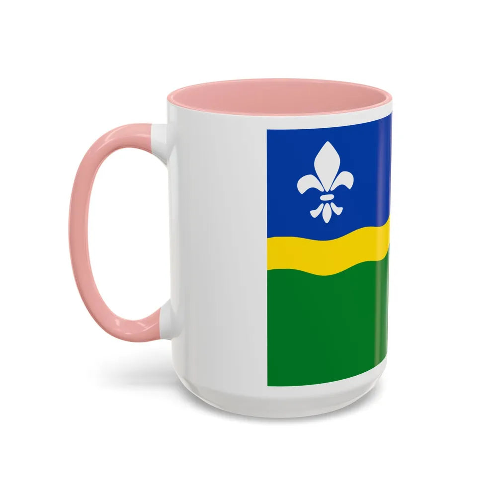 Flag of Flevoland Netherlands - Accent Coffee Mug-Go Mug Yourself