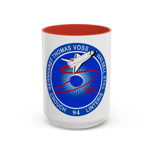 STS 94 (NASA) Accent Coffee Mug-15oz-Red-Go Mug Yourself