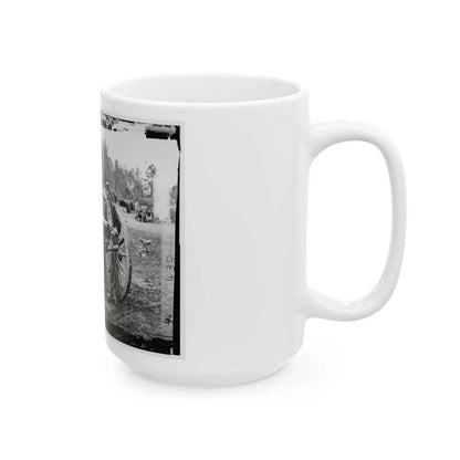 Fair Oaks, Va., Vicinity. Lt. Robert Clarke, Capt. John C. Tidball, Lt. William N. Dennison, And Capt. Alexander C.M. Pennington (U.S. Civil War) White Coffee Mug-Go Mug Yourself