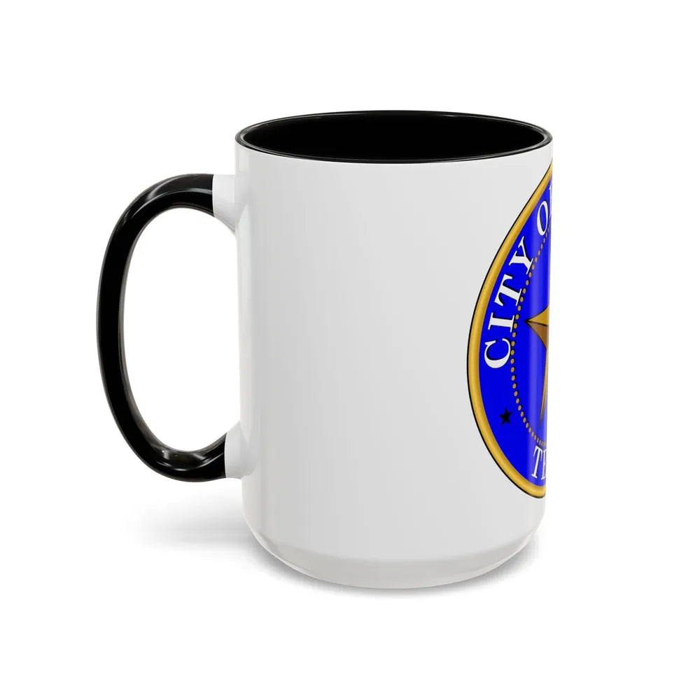 Seal of Dallas - Accent Coffee Mug-Go Mug Yourself