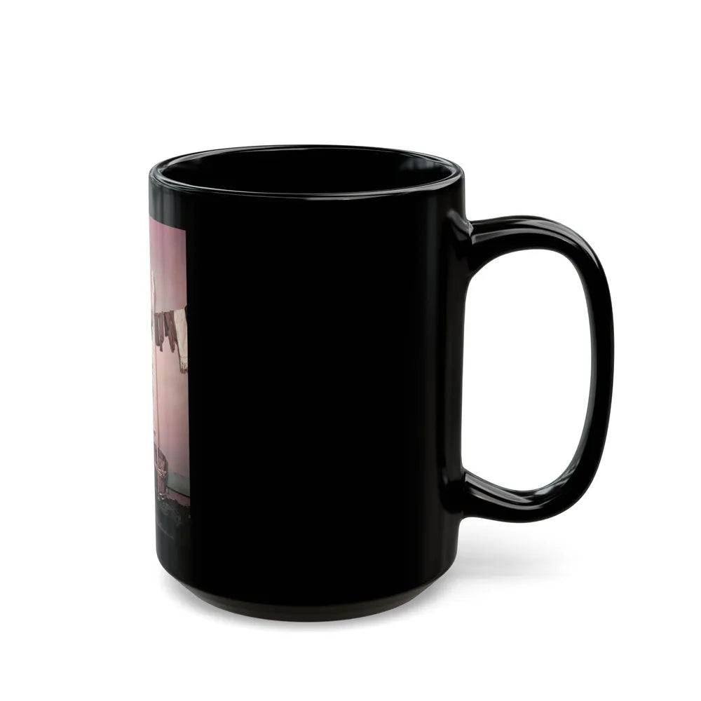 Debra Paget #446 (Vintage Female Icon) Black Coffee Mug-Go Mug Yourself