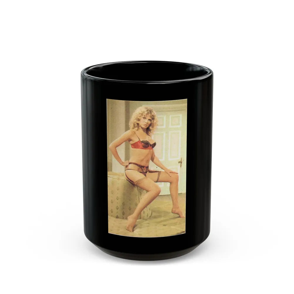 Julie Ege #117 (Vintage Female Icon) Black Coffee Mug-15oz-Go Mug Yourself