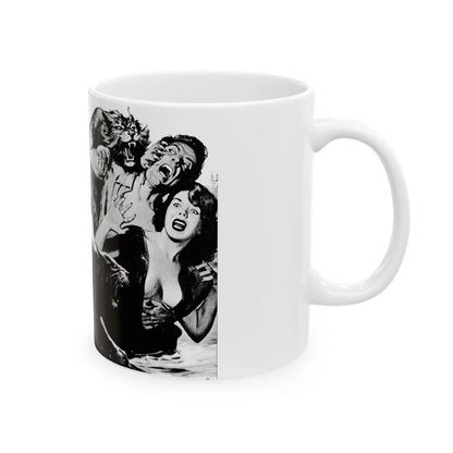 Bloody Teeth of Doom, Real Men, August 1967 - White Coffee Mug-Go Mug Yourself