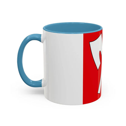 Flag of Biel Switzerland - Accent Coffee Mug-Go Mug Yourself