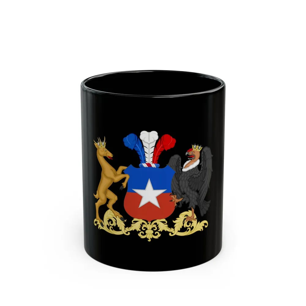 Coat of Arms of Chile (1834-1920) - Black Coffee Mug-11oz-Go Mug Yourself