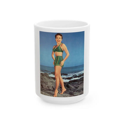 Terry Moore #322 - Photplay Pin-Ups (Vintage Female Icon) White Coffee Mug-15oz-Go Mug Yourself