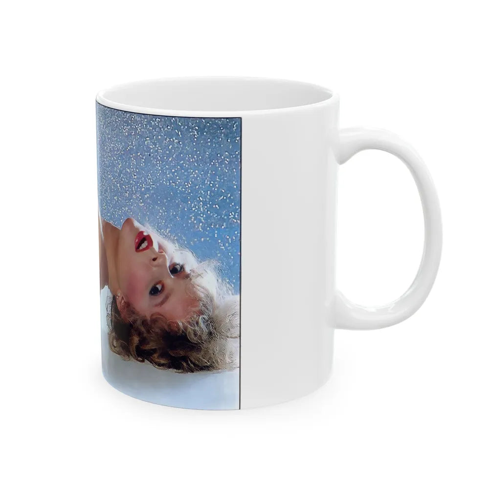 Linda Blair #193 - Topless (Vintage Female Icon) White Coffee Mug-Go Mug Yourself