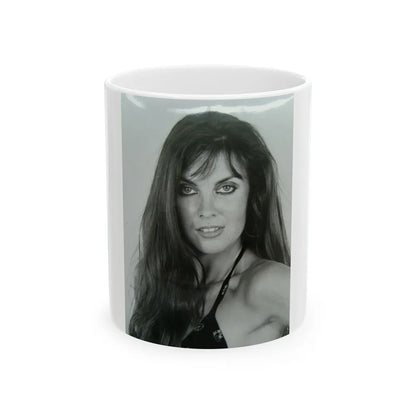 Caroline Munro #398 (Vintage Female Icon) White Coffee Mug-11oz-Go Mug Yourself