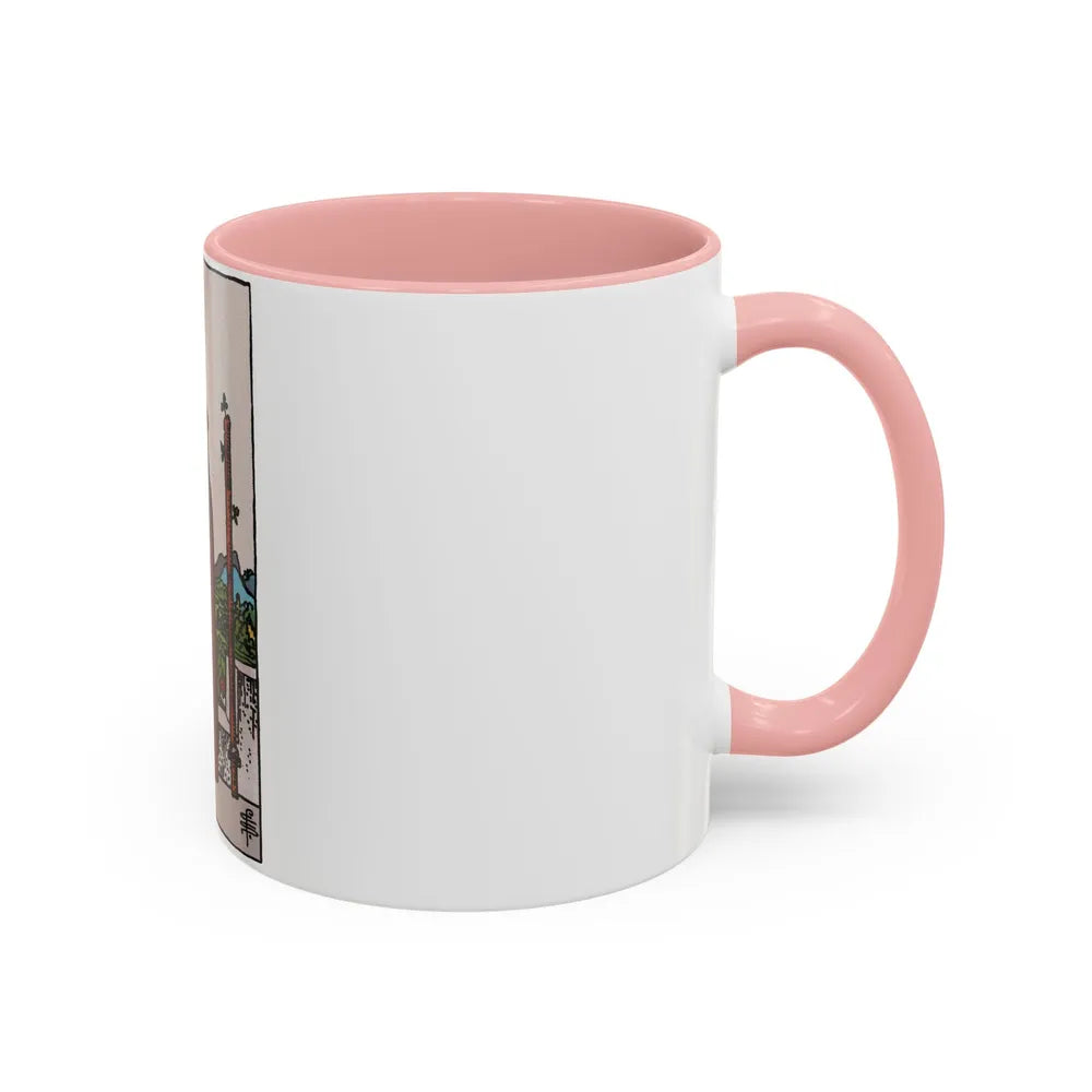 The 2 of Wands (Tarot Card) Accent Coffee Mug-Go Mug Yourself