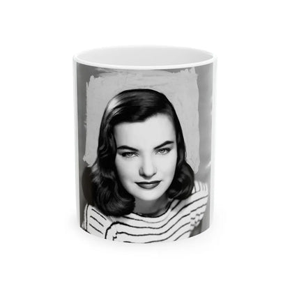 Ella Raines #113 (Vintage Female Icon) White Coffee Mug-11oz-Go Mug Yourself