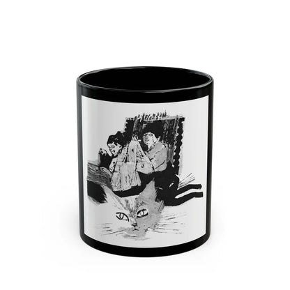 Em And Vi by Susan Lyle-Scott (1), Homes And Gardens magazine, 1964 - Black Coffee Mug-11oz-Go Mug Yourself