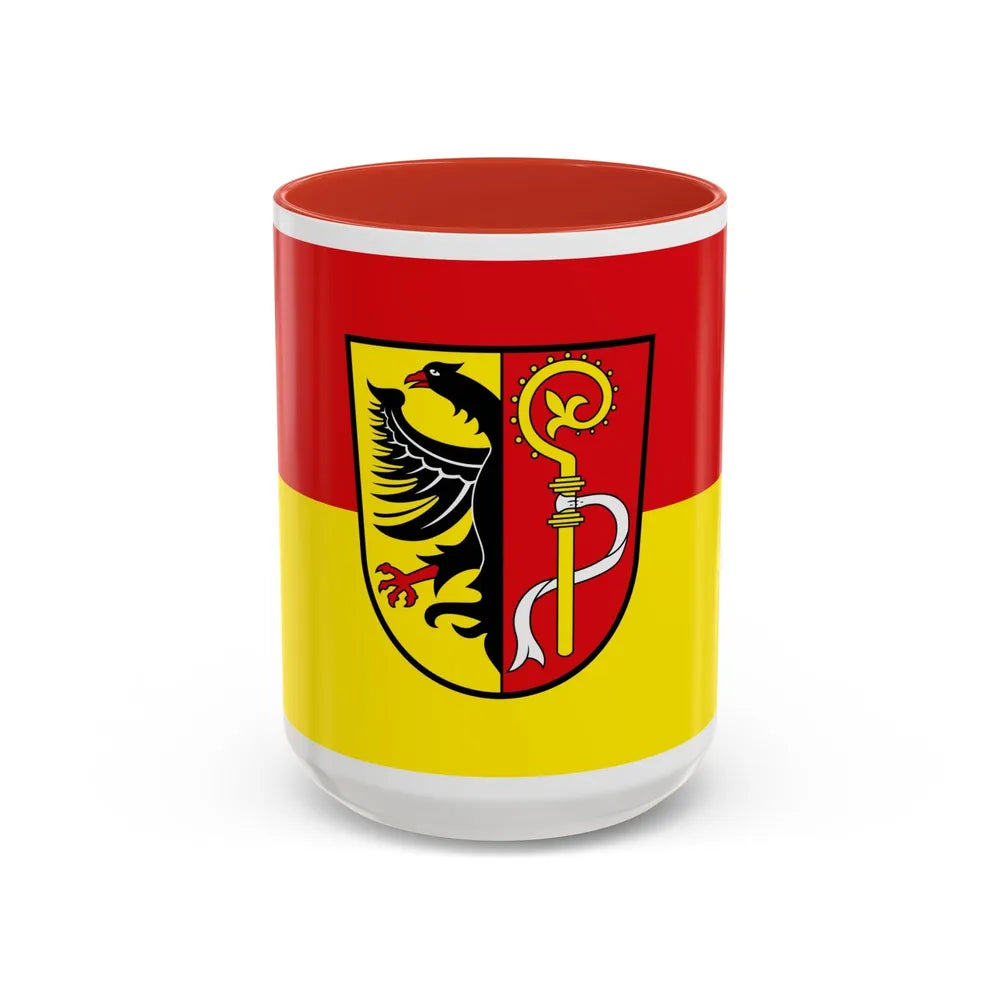 Flag of Biberach Germany - Accent Coffee Mug-15oz-Red-Go Mug Yourself