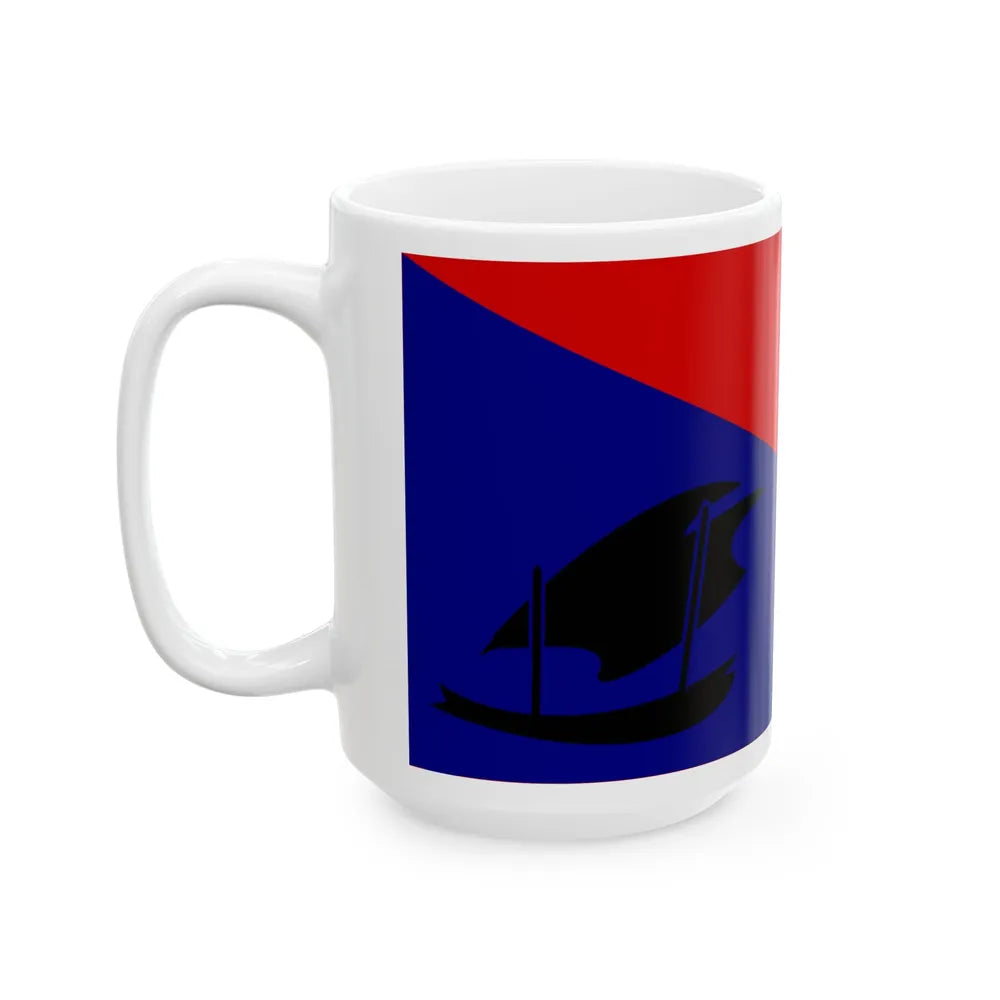 Flag of Central Province Papa New Guinea - White Coffee Mug-Go Mug Yourself