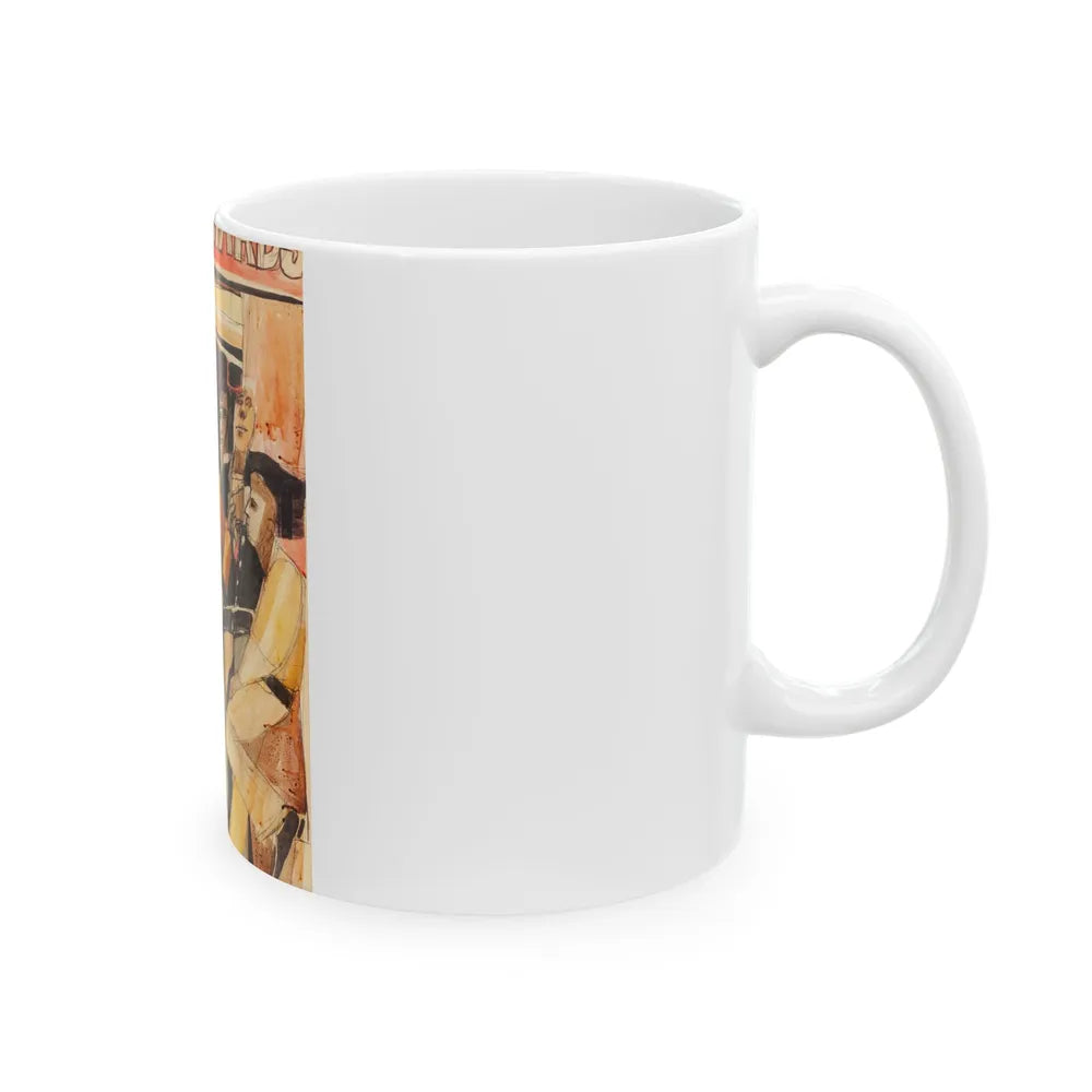 Dragons, Last Exit to Brooklyn illustration - White Coffee Mug-Go Mug Yourself