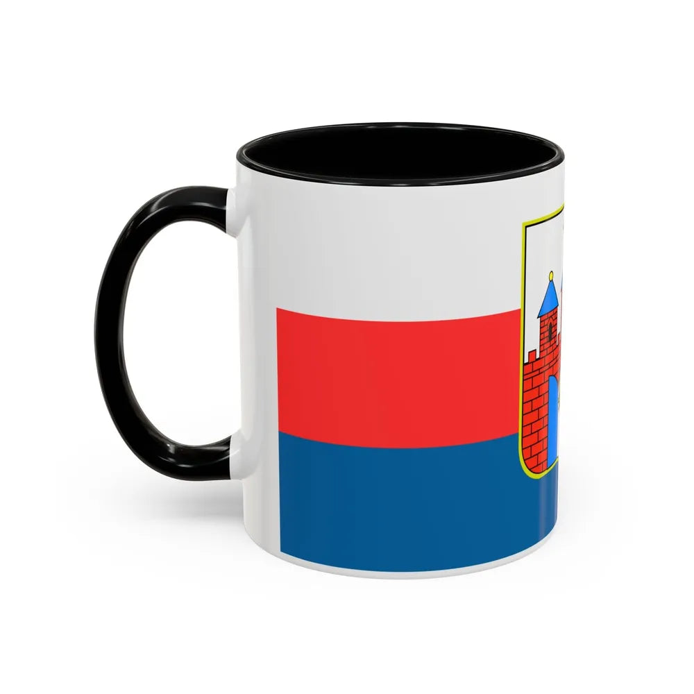 Flag of Bydgoszcz Poland - Accent Coffee Mug-Go Mug Yourself