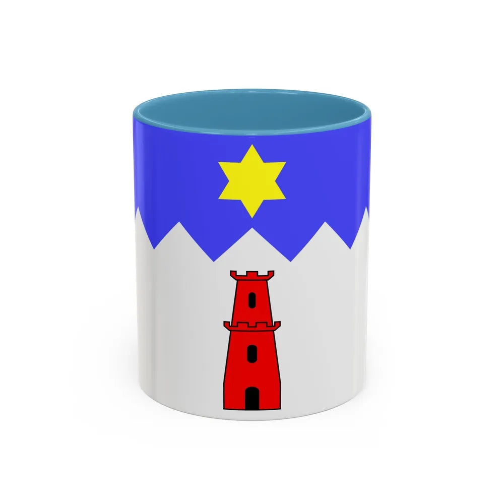 Flag of Gharb Malta - Accent Coffee Mug-11oz-Light Blue-Go Mug Yourself