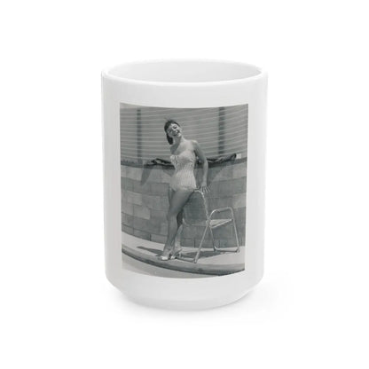 Janet Munro #06 (Vintage Female Icon) White Coffee Mug-15oz-Go Mug Yourself