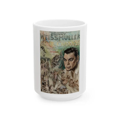 Devil Goddess, two movie poster illustrations - White Coffee Mug-15oz-Go Mug Yourself