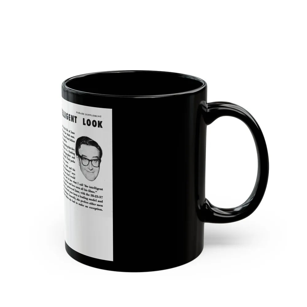 June Palmer #205 (Vintage Female Icon) Black Coffee Mug-Go Mug Yourself