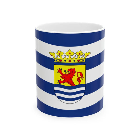 Flag of Zeeland Netherlands - White Coffee Mug-11oz-Go Mug Yourself