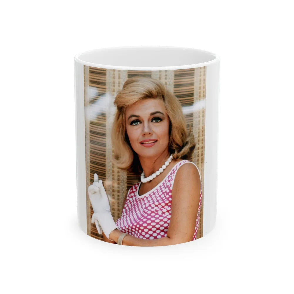 Dorothy Malone #92 (Vintage Female Icon) White Coffee Mug-11oz-Go Mug Yourself