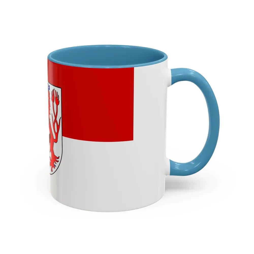 Flag of Duesseldorf Germany - Accent Coffee Mug-Go Mug Yourself