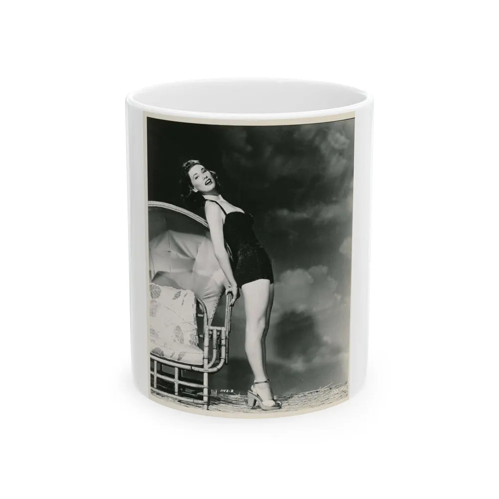 Peggy Dow #081 (Vintage Female Icon) White Coffee Mug-11oz-Go Mug Yourself