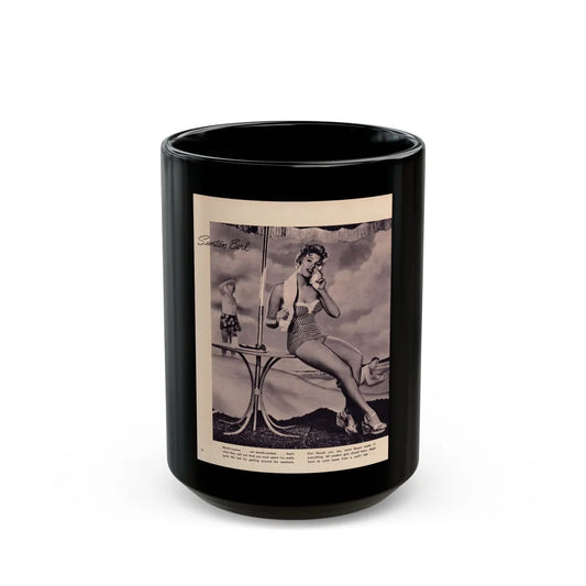 Kim Novak #341 (Vintage Female Icon) Black Coffee Mug-15oz-Go Mug Yourself