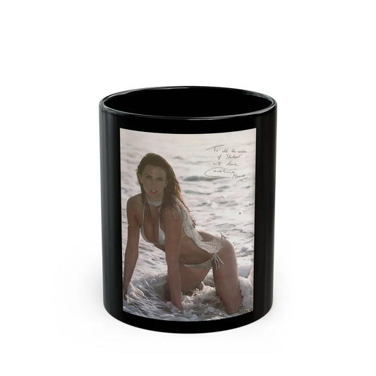 Caroline Munro #367 - Starbust Mag. #24 August '80 (Vintage Female Icon) Black Coffee Mug-11oz-Go Mug Yourself