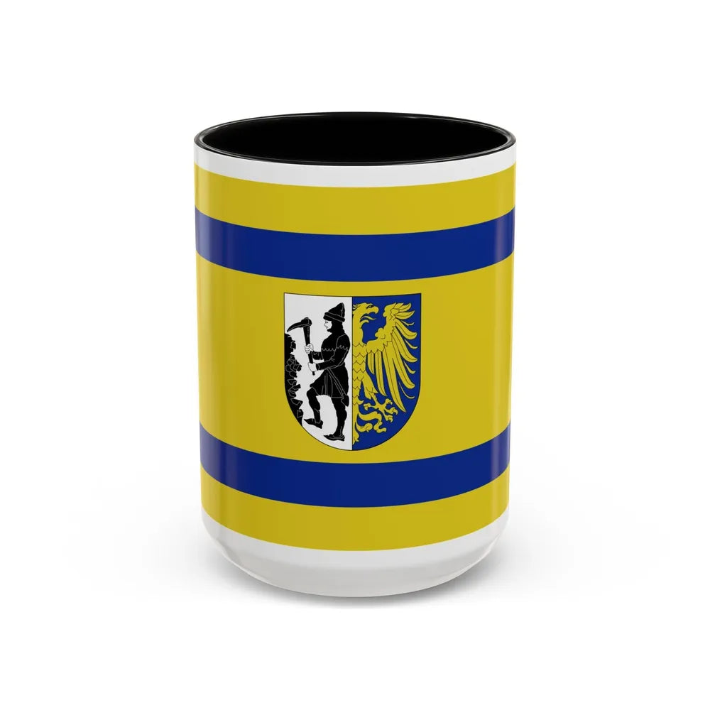 Flag of Bytom Poland - Accent Coffee Mug-15oz-Black-Go Mug Yourself