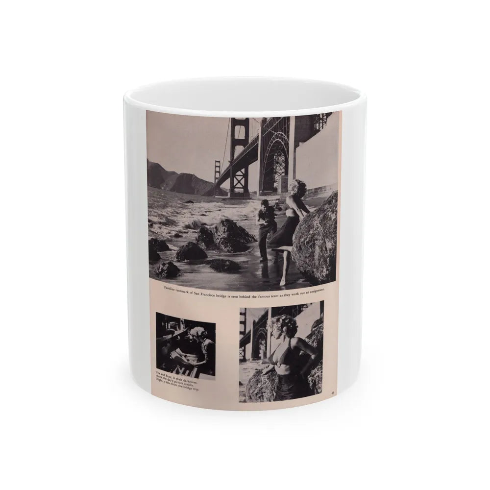 Eve Meyer #28 (Vintage Female Icon) White Coffee Mug-11oz-Go Mug Yourself